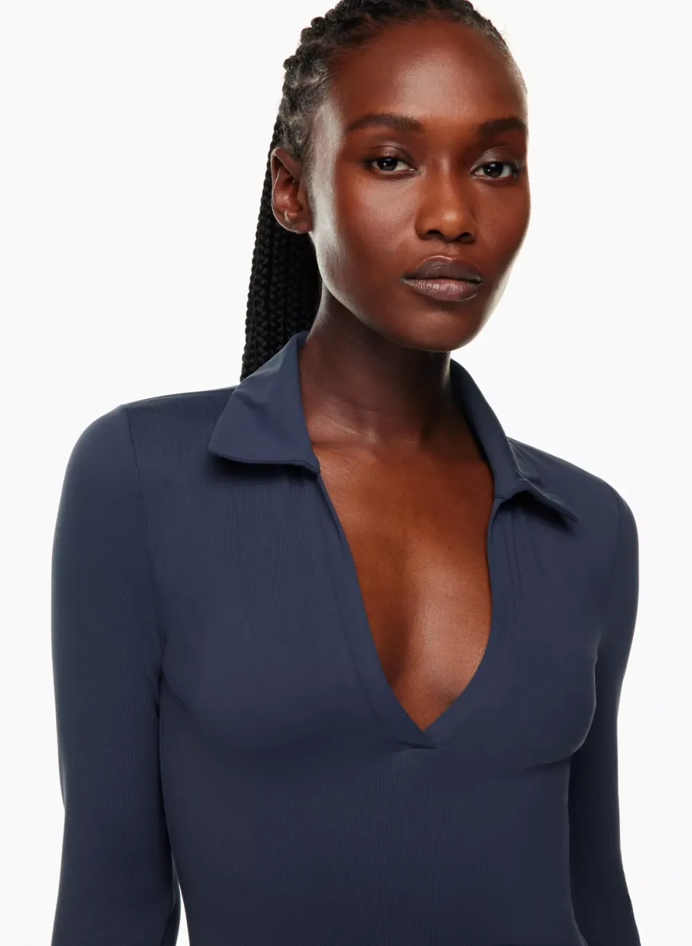 contour polo longsleeve bodysuit