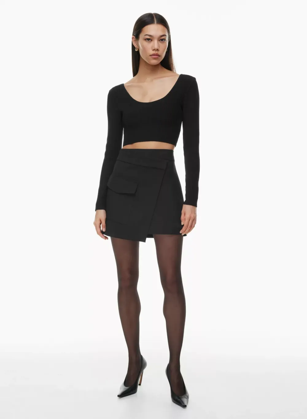 sculpt knit scoopneck longsleeve