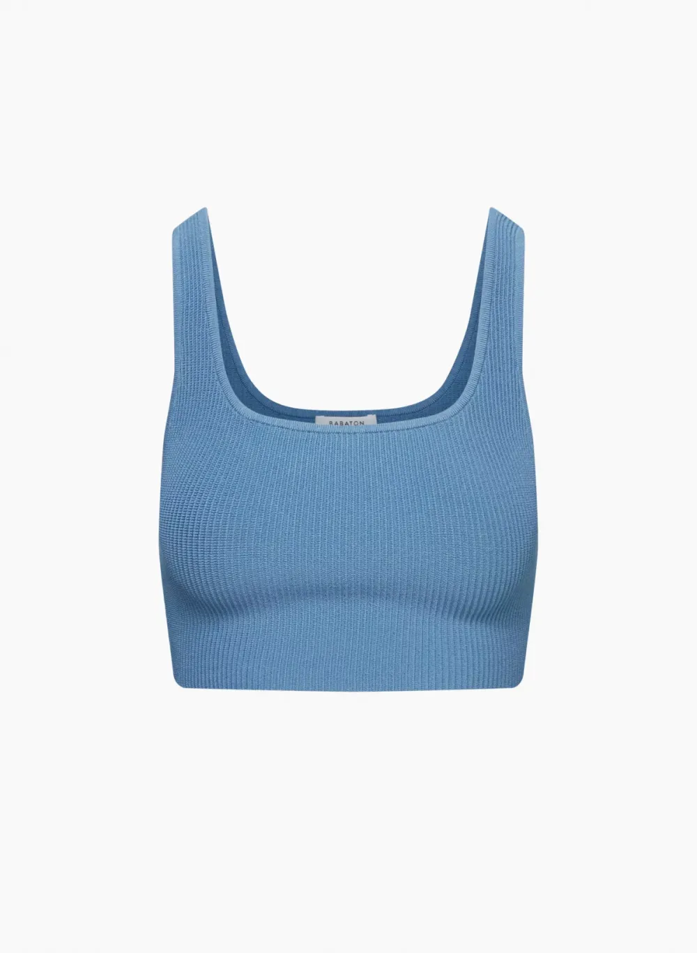 sculpt knit squareneck cropped tank