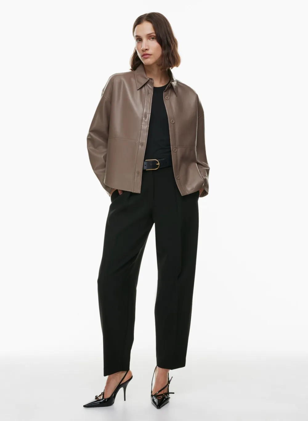 pelli hip shirt jacket
