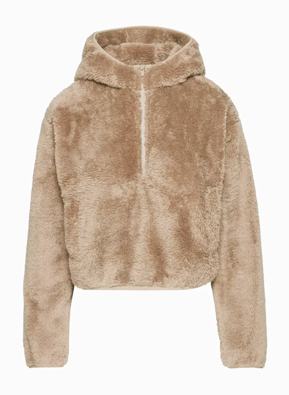 fuzzy zip hoodie