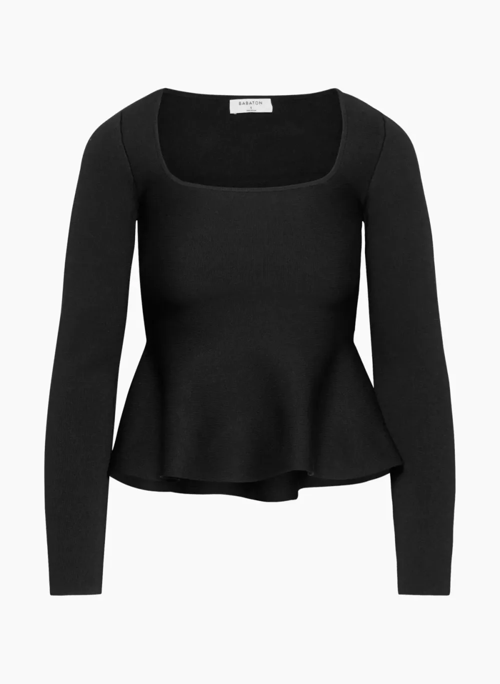 sculpt knit pouf longsleeve