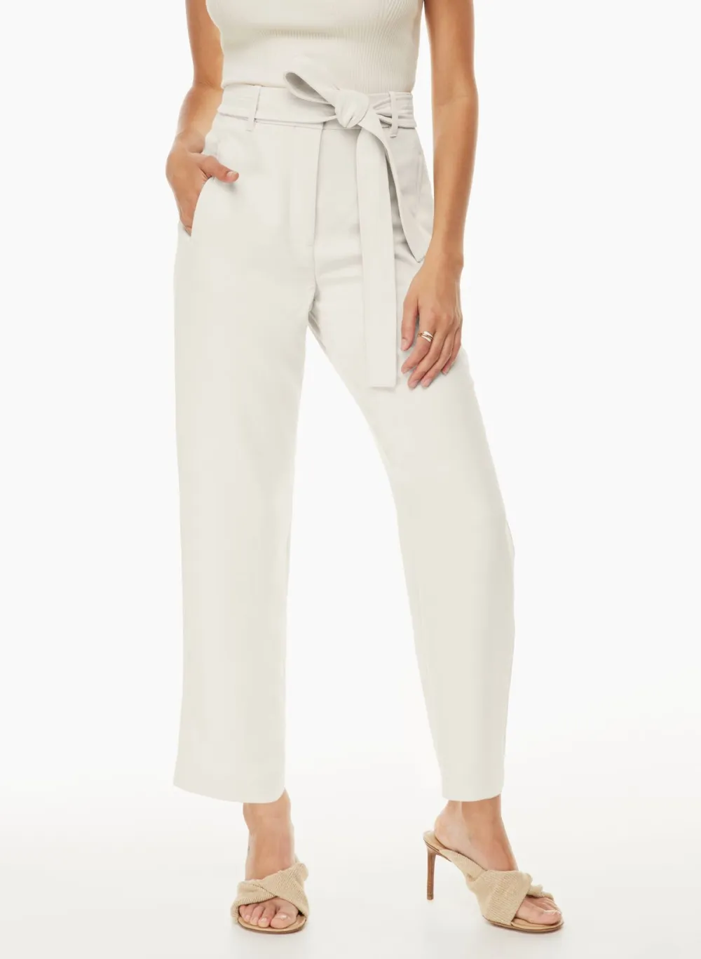 tie-front pant