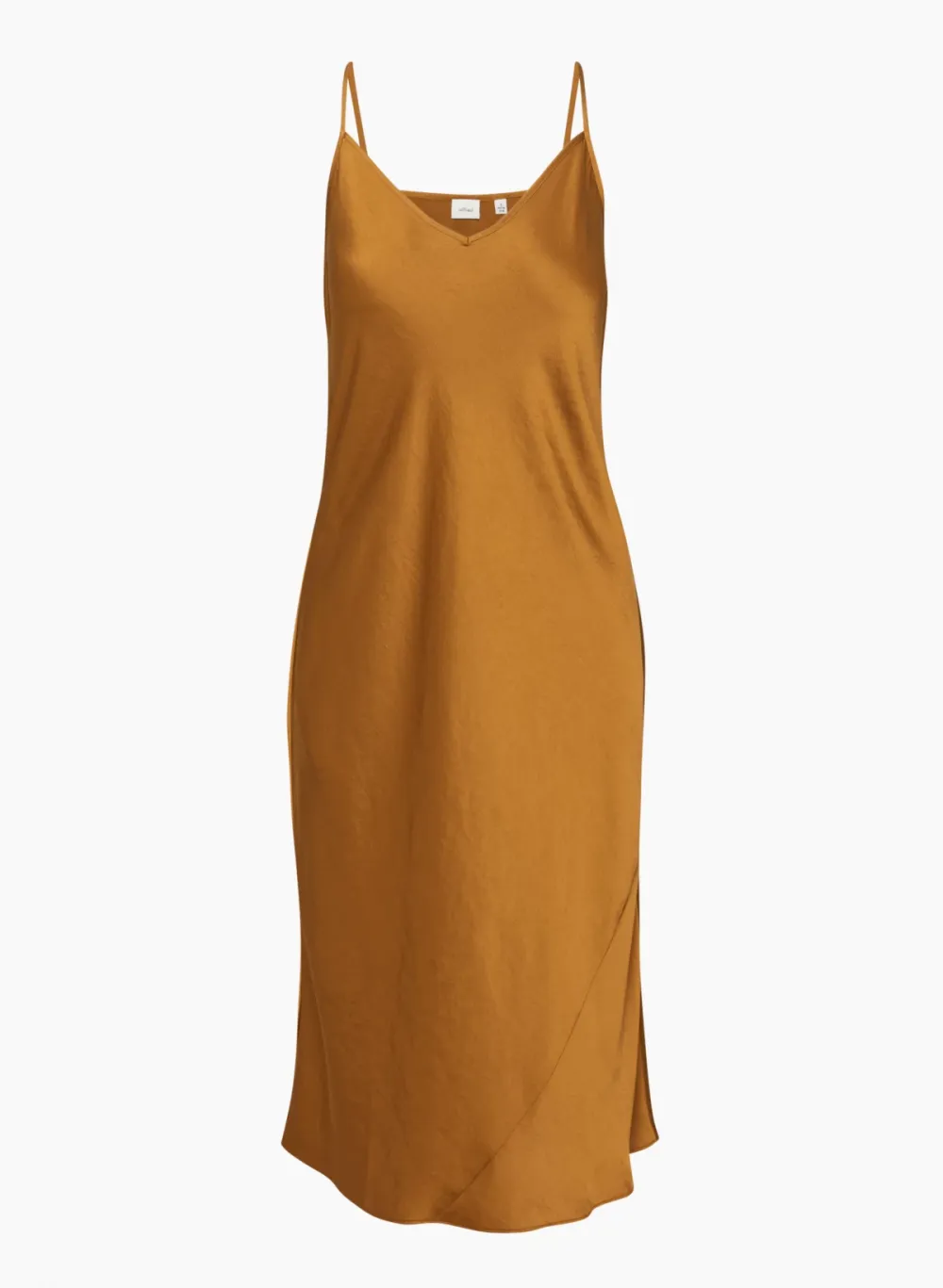 only slip satin midi dress