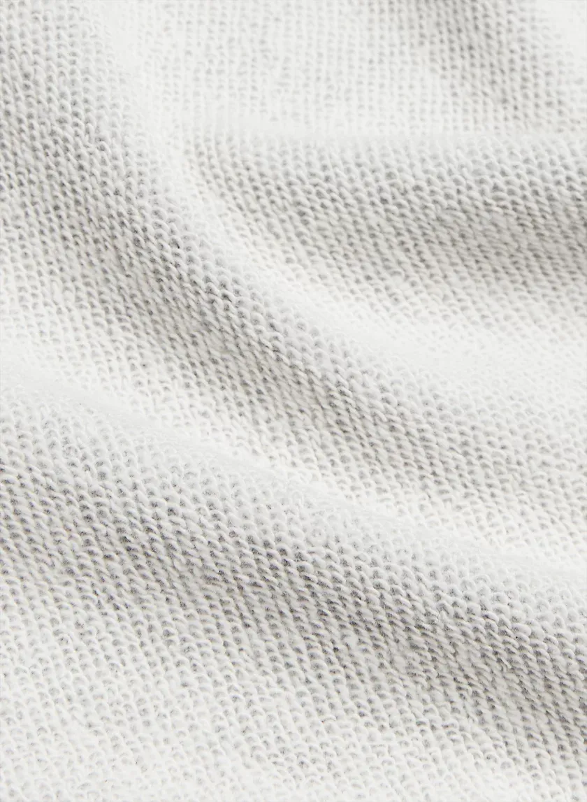 terry fleece boyfriend zip hoodie