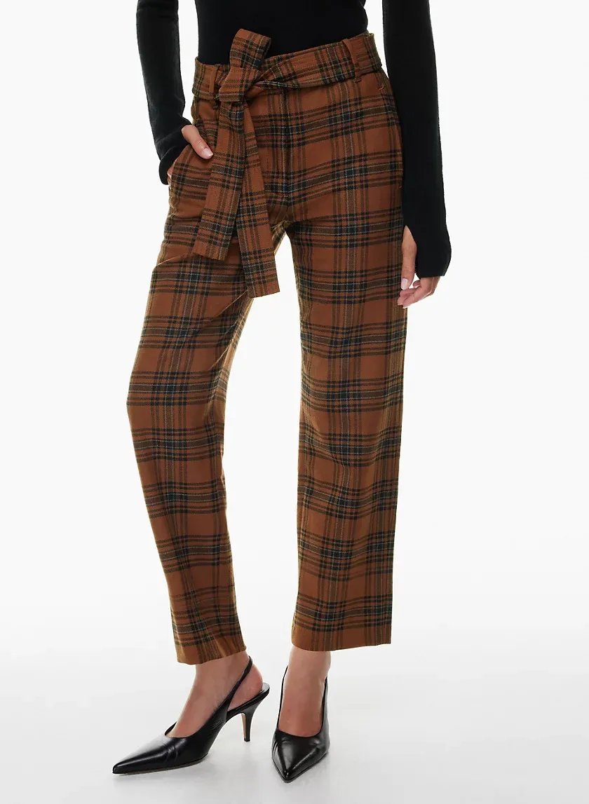 tie-front pant