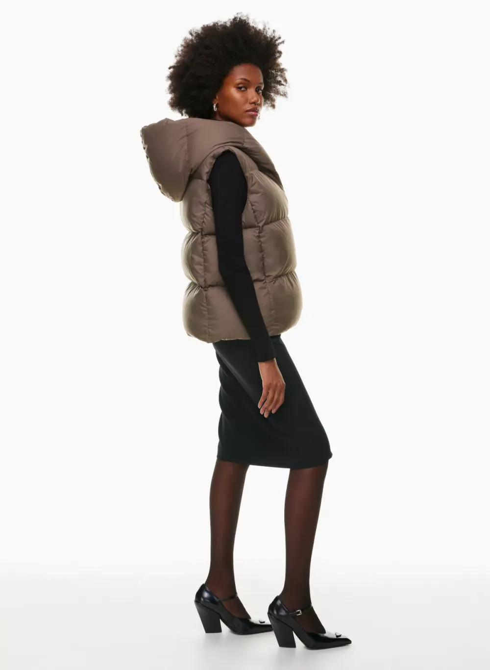 the duvet puffer vest