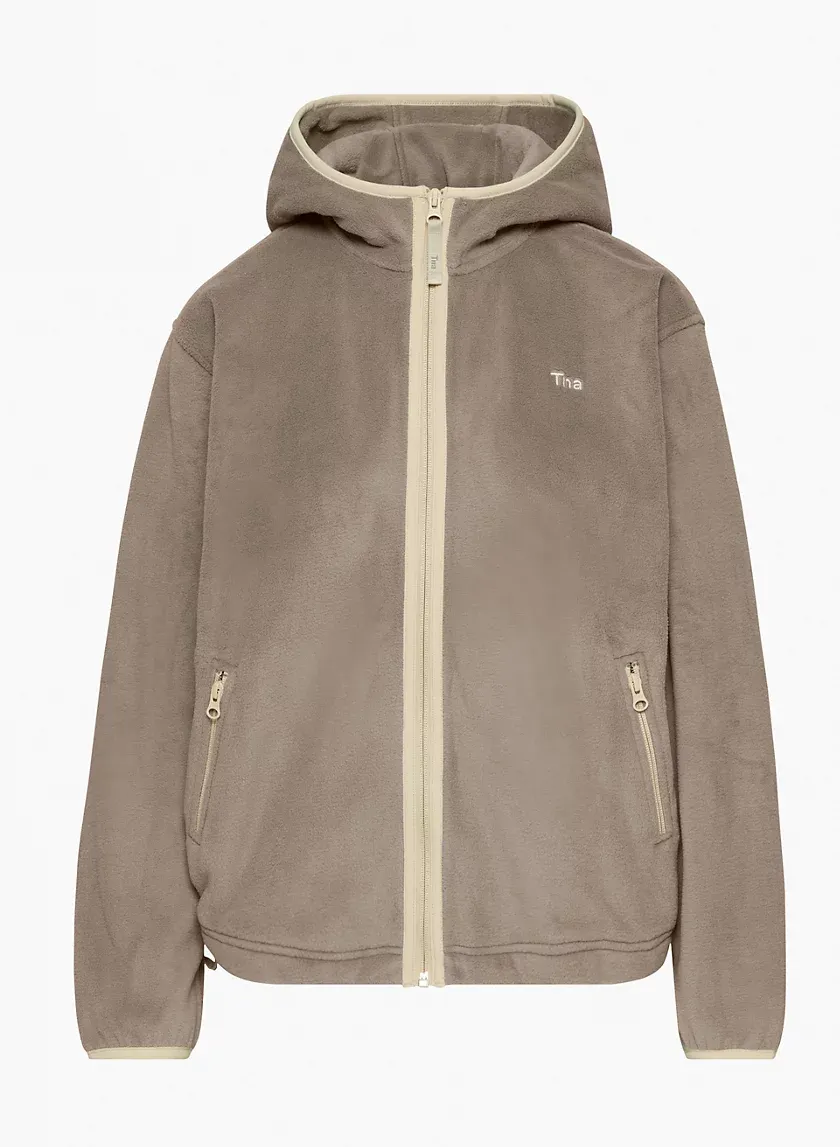 sno polar oversized zip hoodie