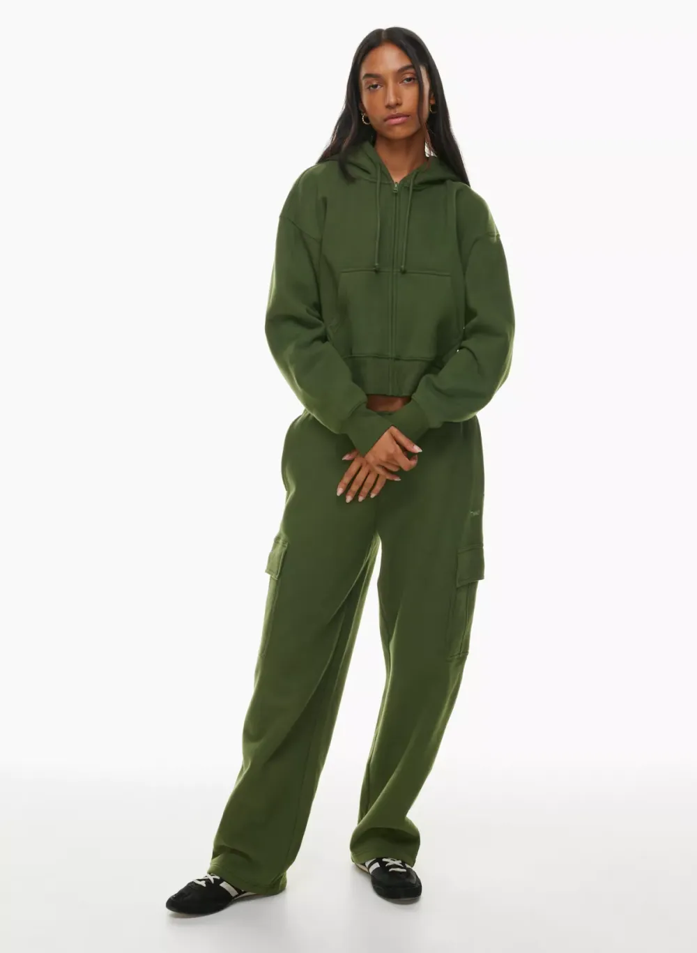 cozy fleece boyfriend boxy zip hoodie