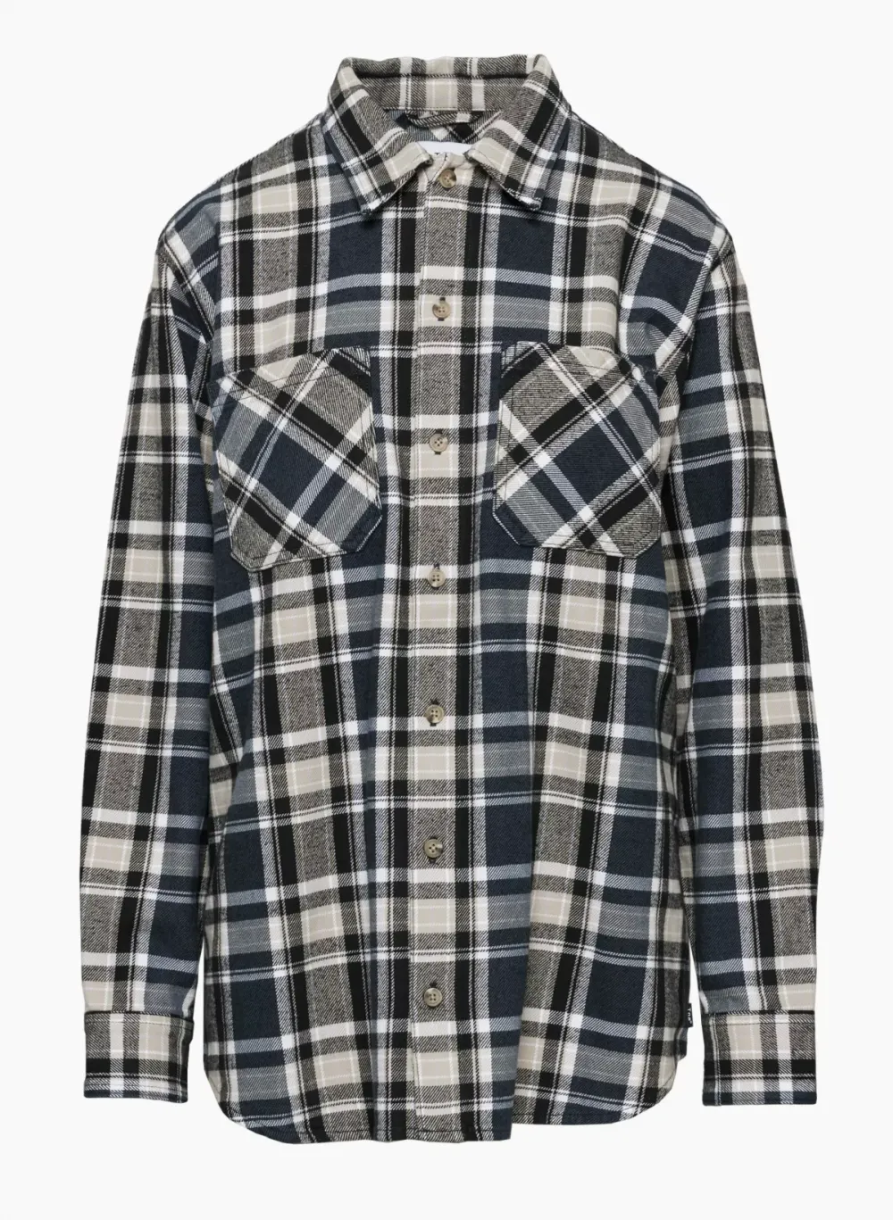 plaid oversized shirt
