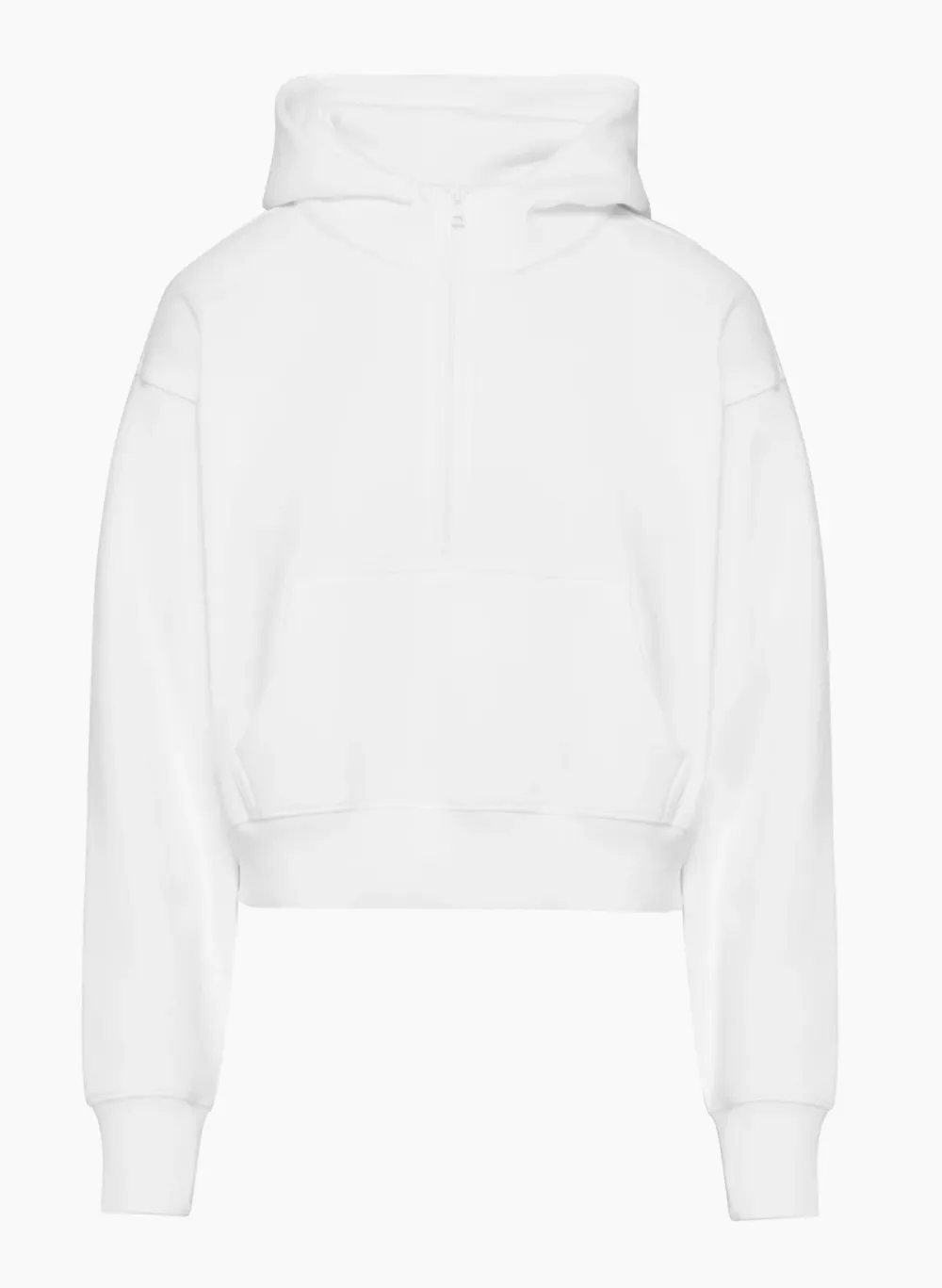 cozy fleece boyfriend boxy 1⁄2 zip hoodie