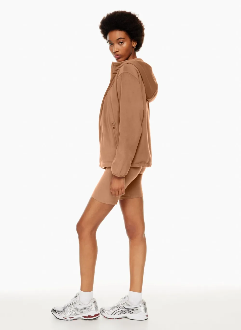 sno polar oversized zip hoodie