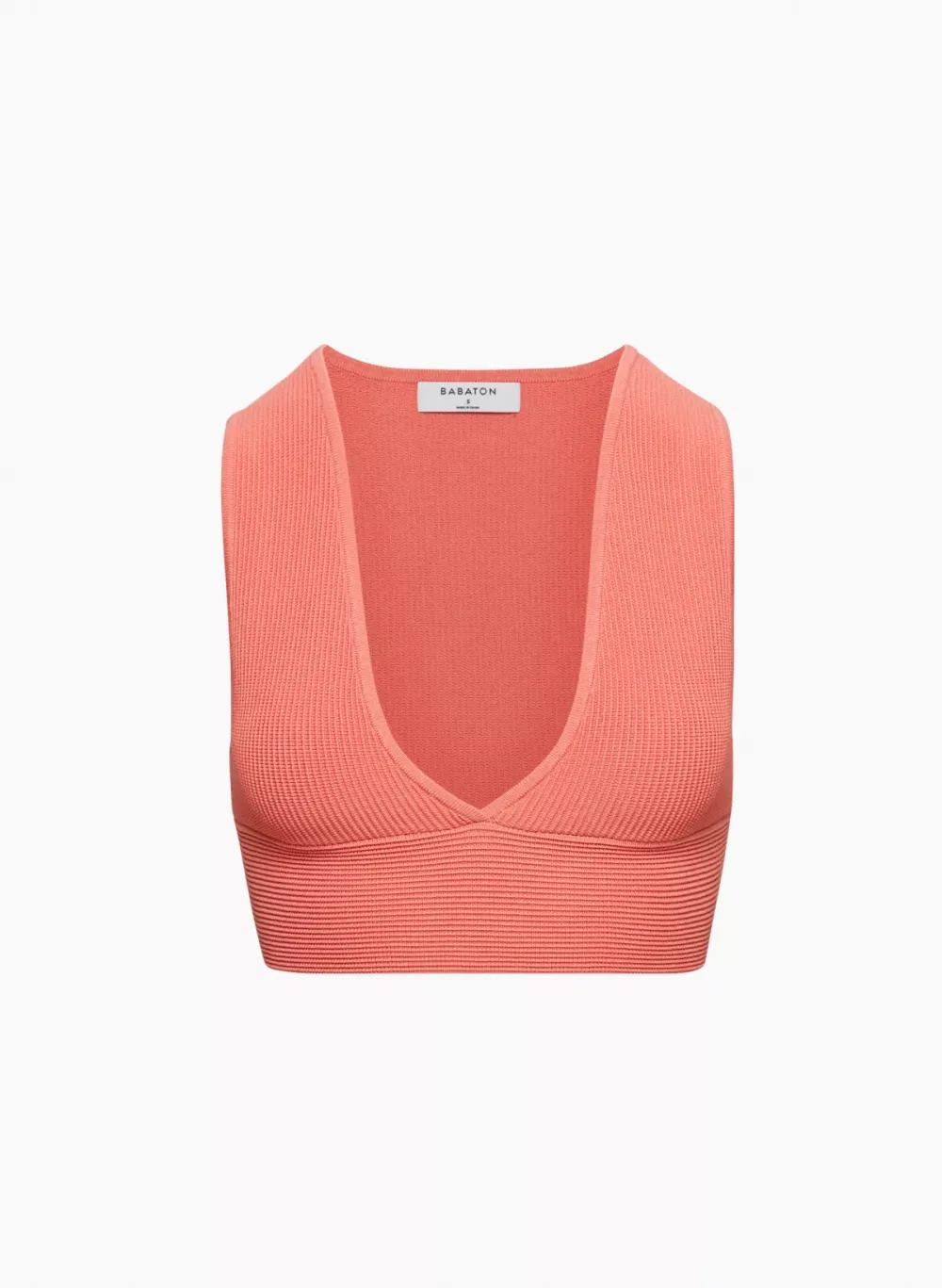 sculpt knit deep v tank
