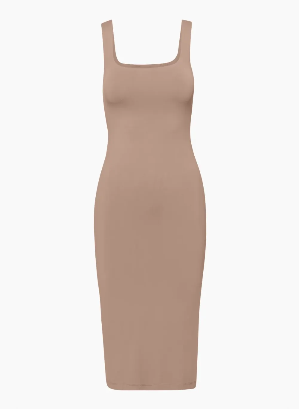contour squareneck midi dress