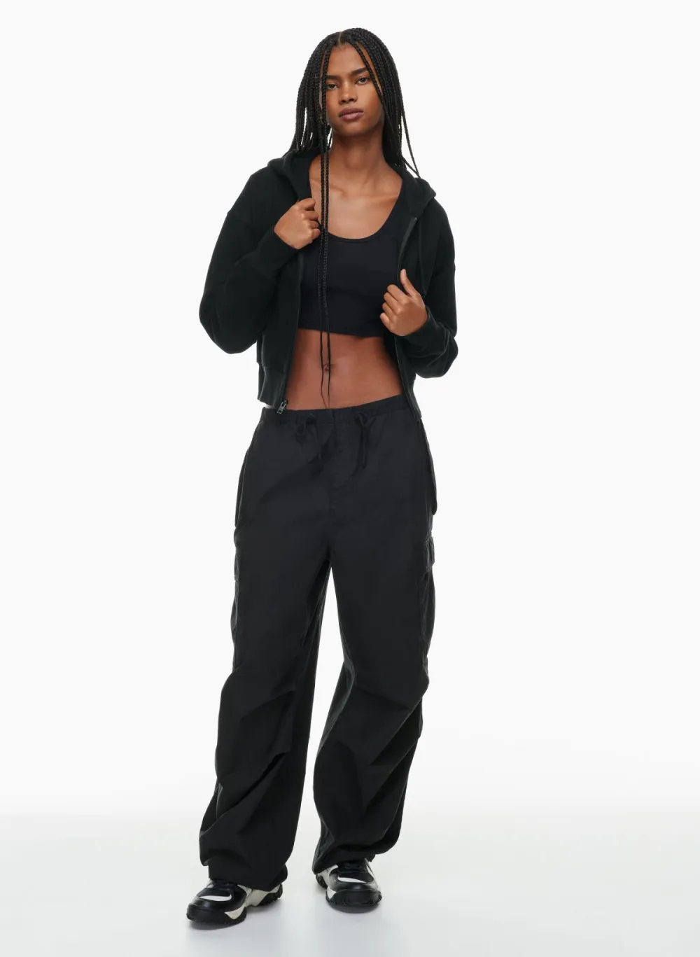 homestretchTM scoopneck cropped tank