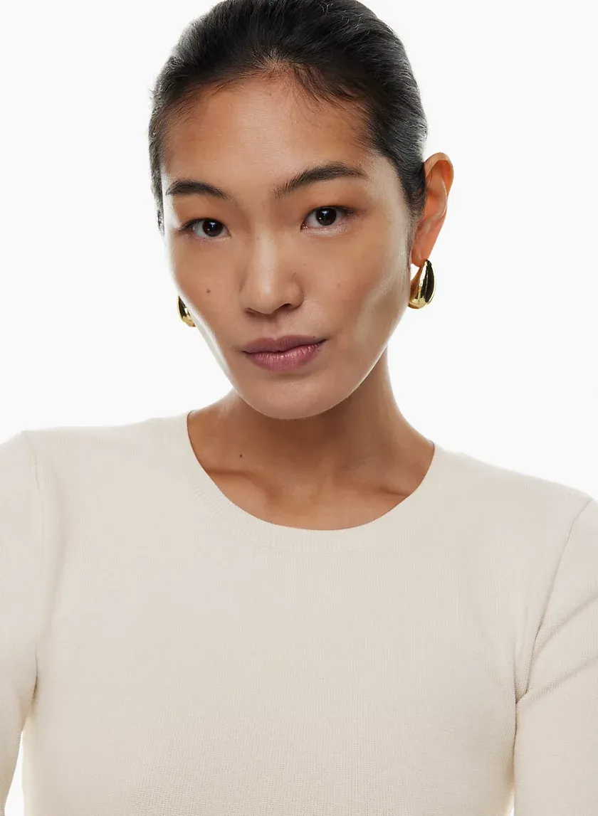 sculpt knit crew longsleeve