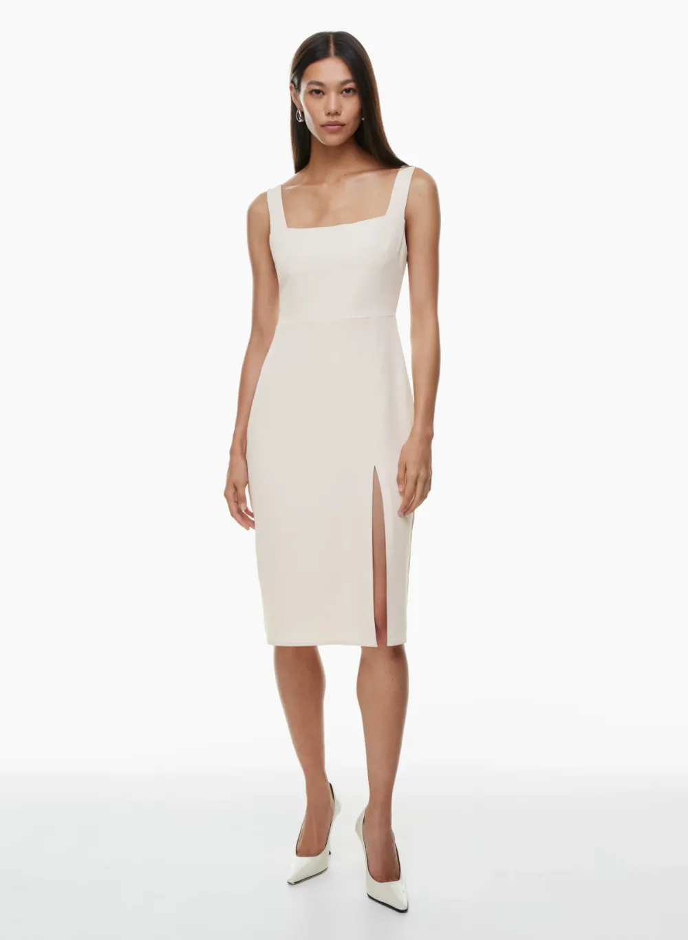 '90s slit midi dress