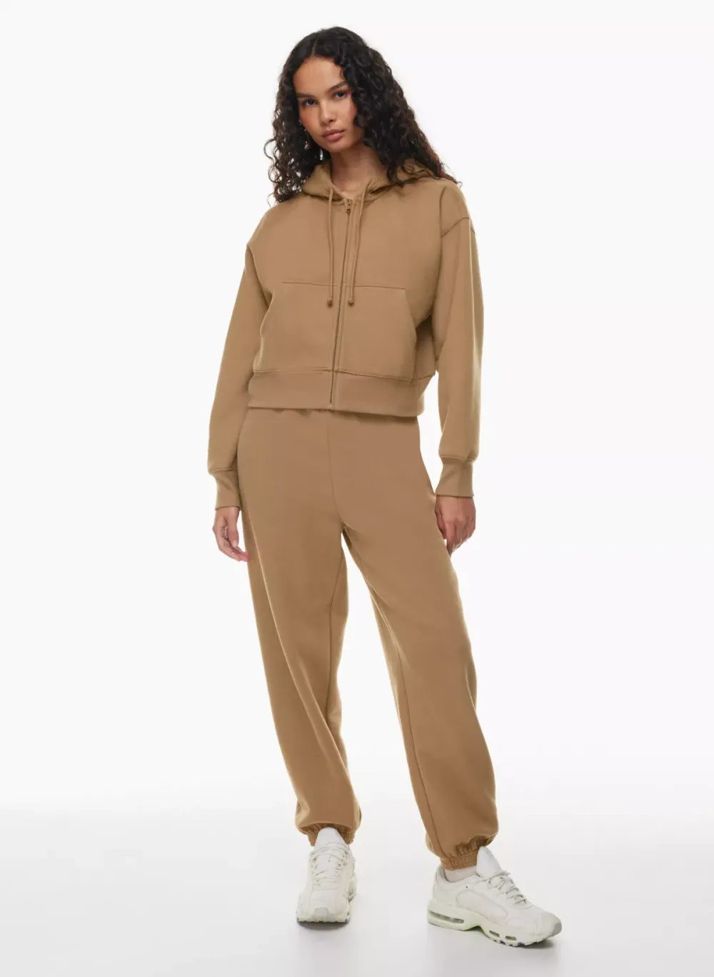 cozy fleece boyfriend boxy zip hoodie