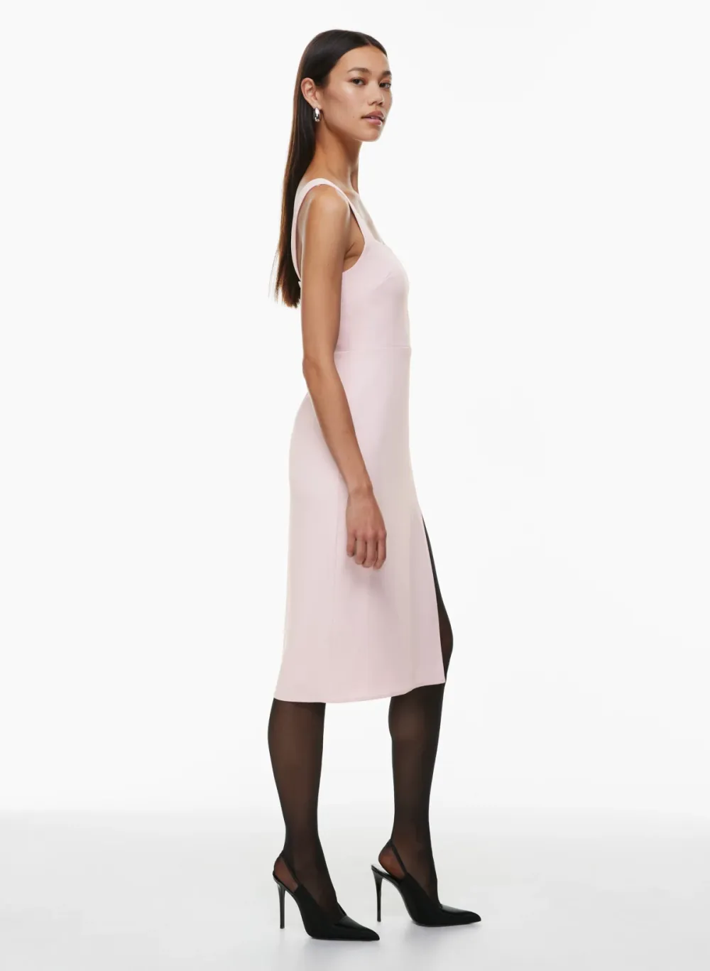 '90s slit midi dress