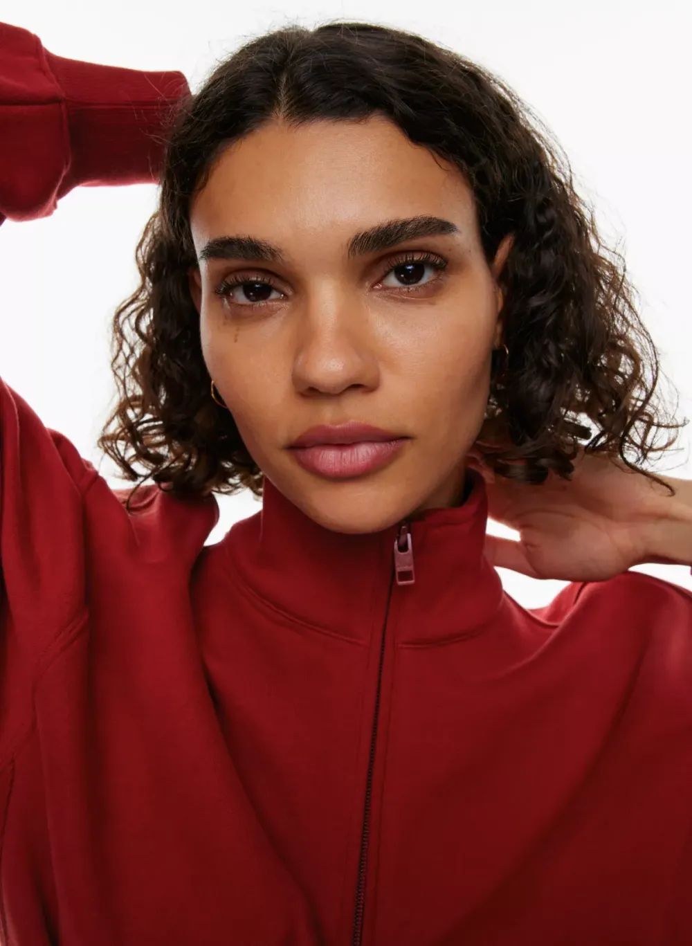 cozy fleece boyfriend 1/4 zip sweatshirt