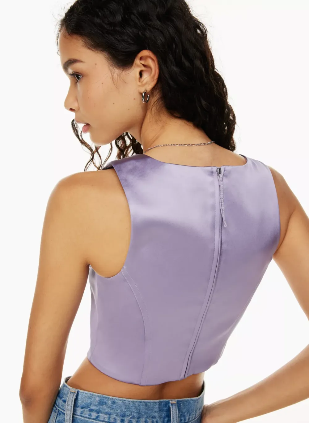 shiloh satin bustier