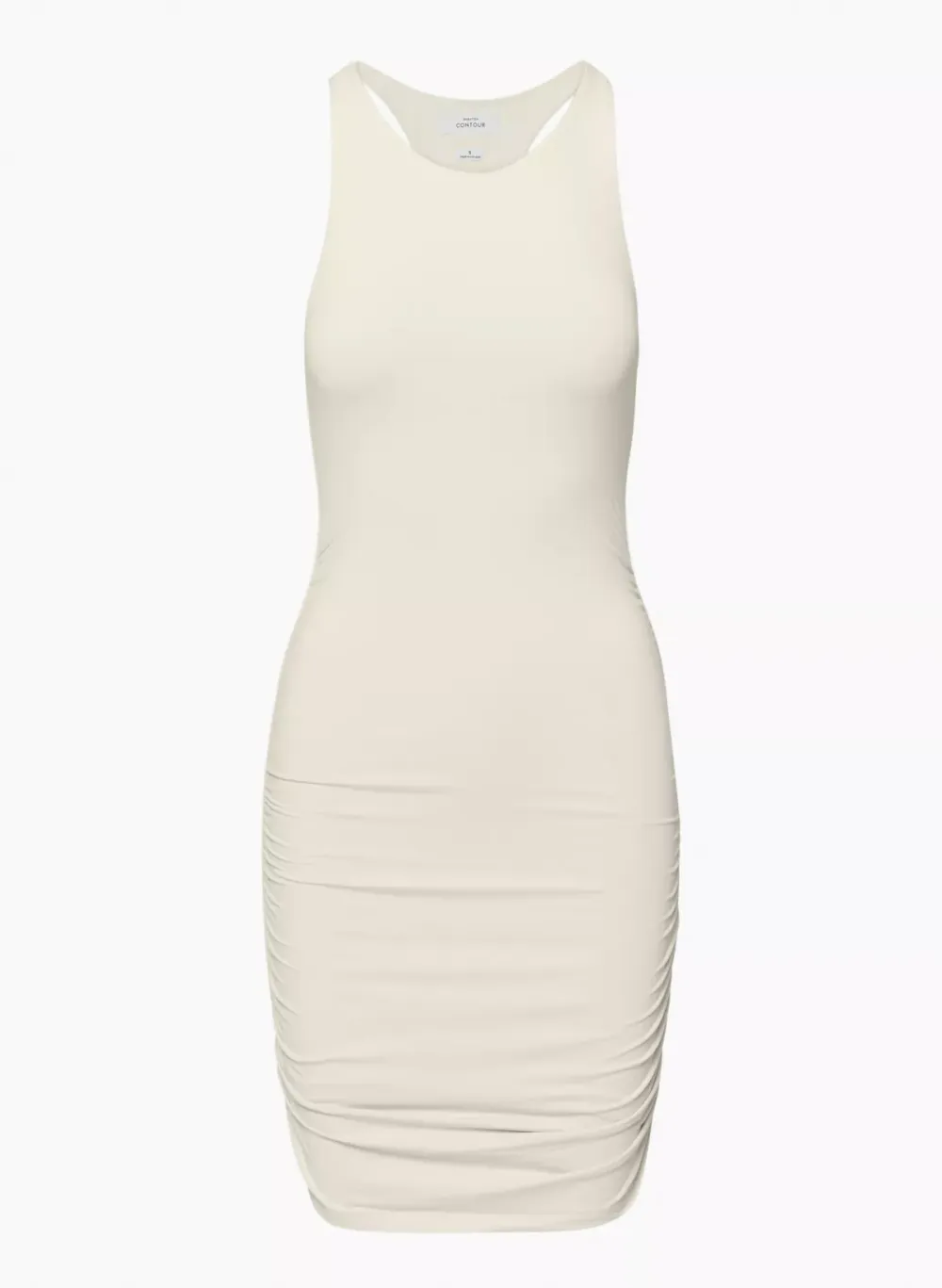 contour ruched racer mini dress
