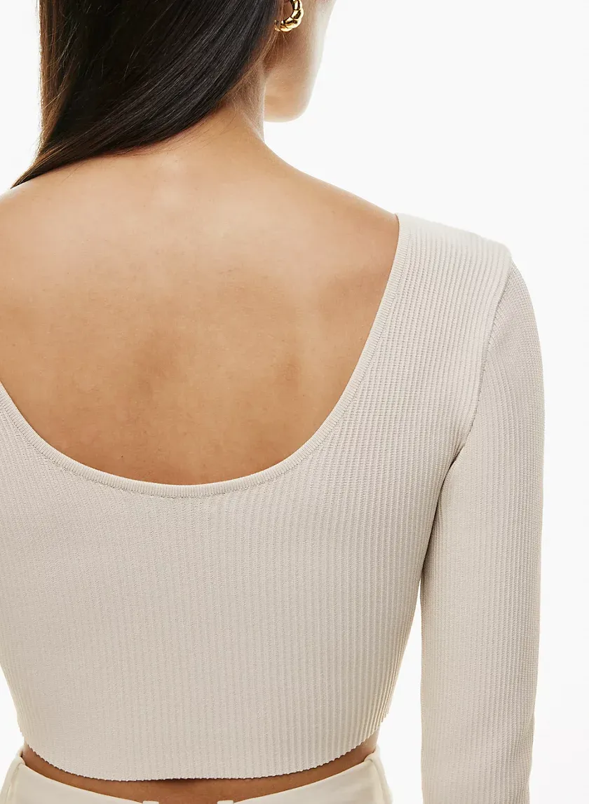 sculpt knit scoopneck longsleeve