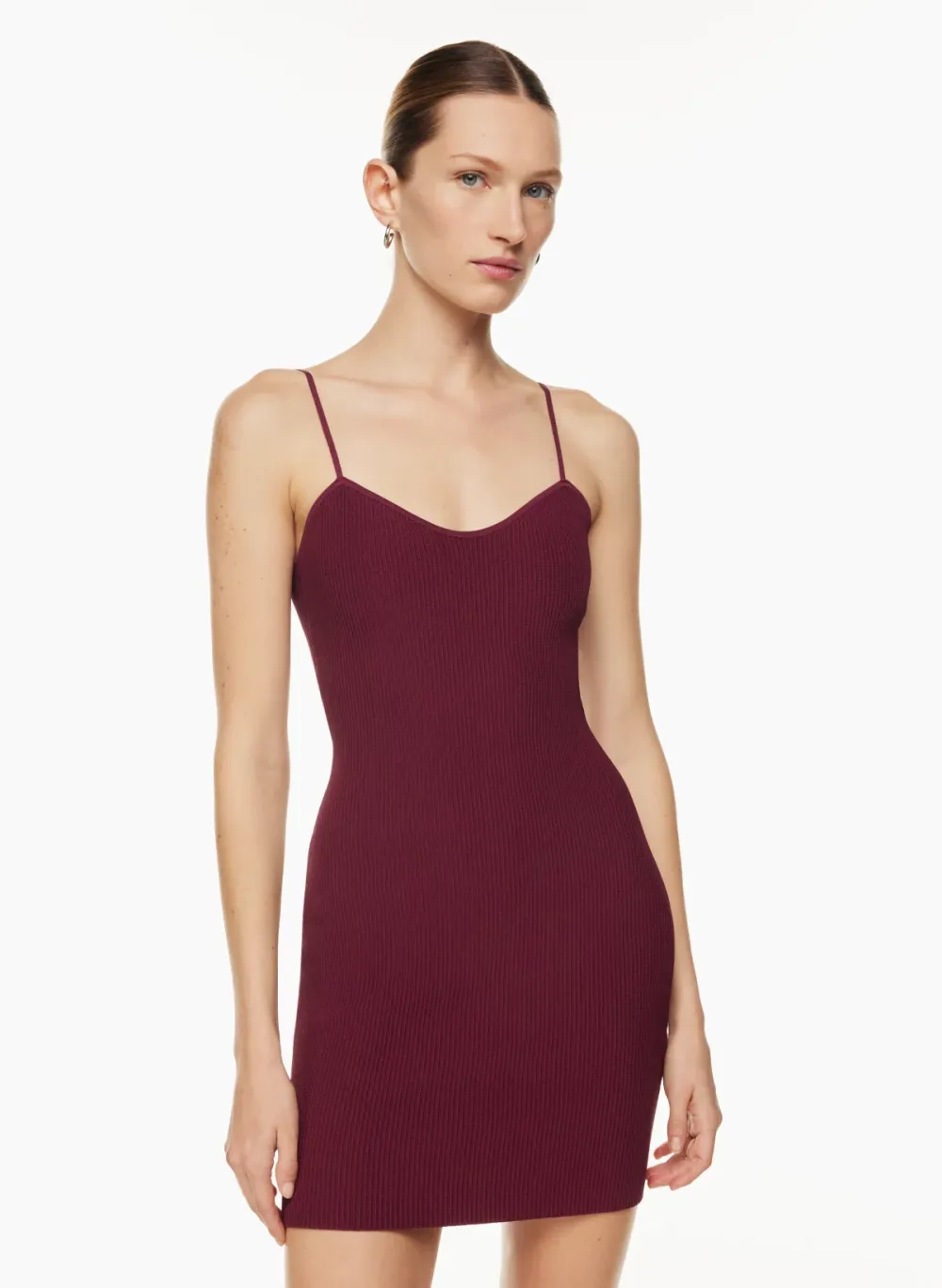 sculpt knit sweetheart dress