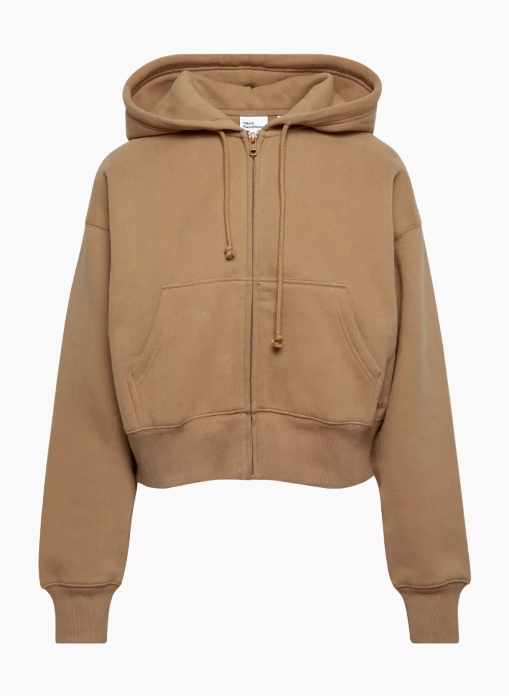 cozy fleece boyfriend boxy zip hoodie