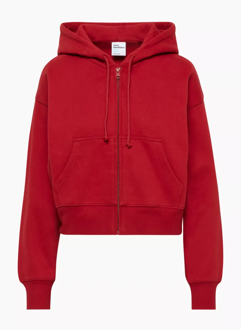 cozy fleece boyfriend boxy zip hoodie