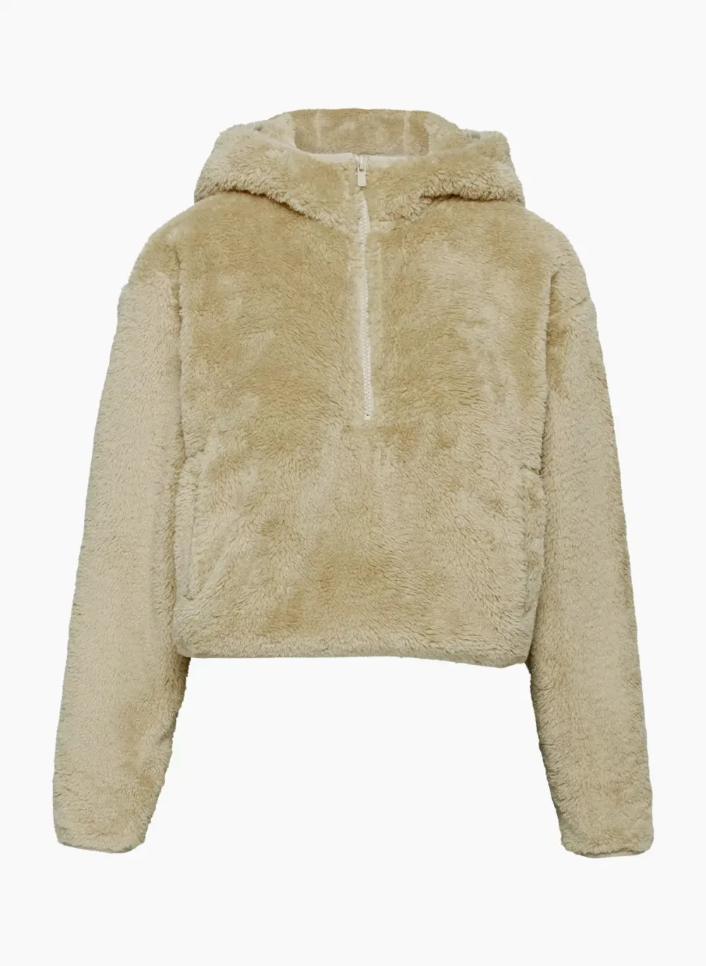 fuzzy zip hoodie