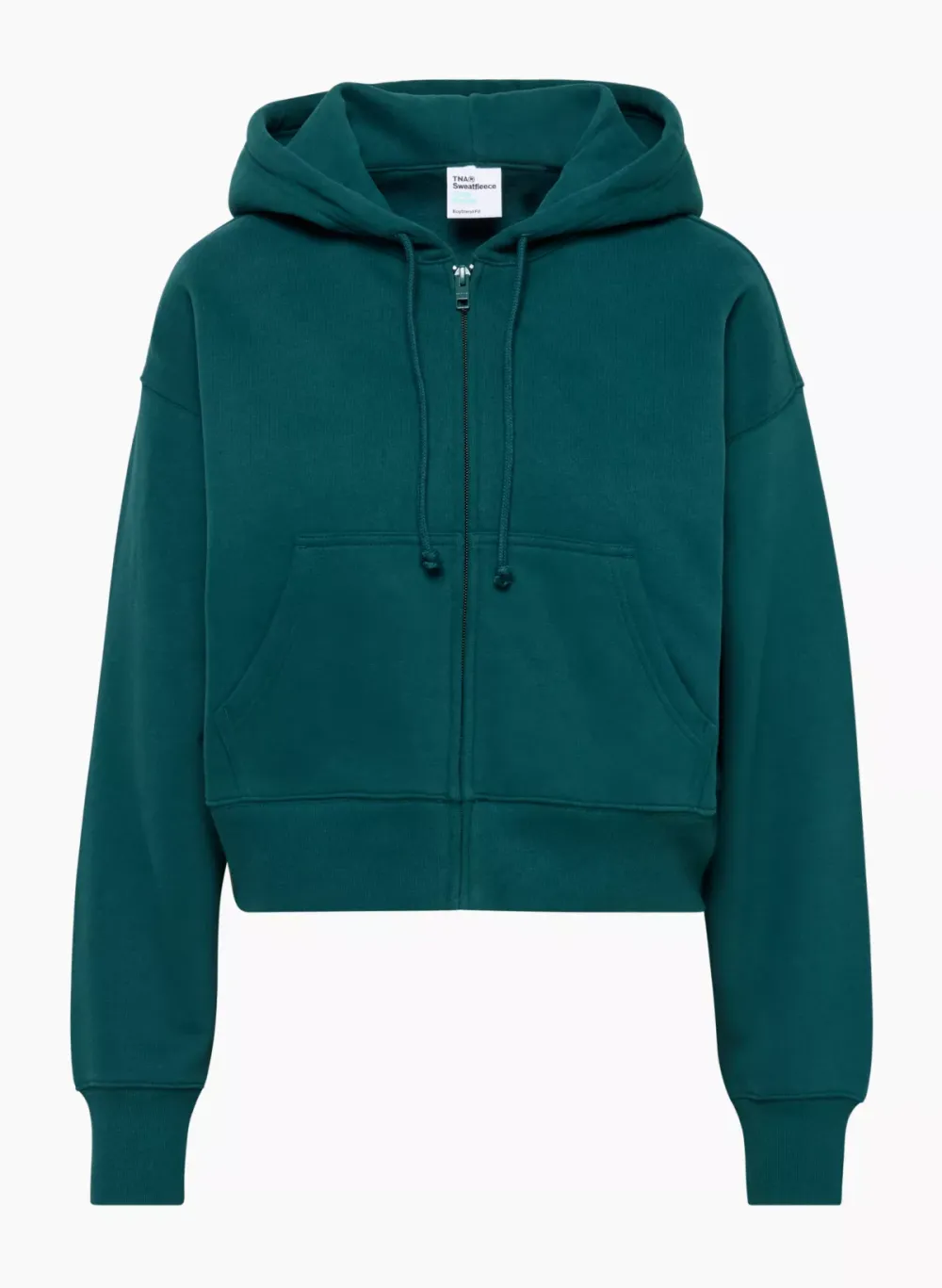 cozy fleece boyfriend boxy zip hoodie