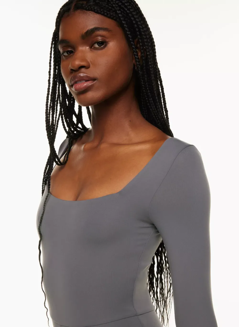 contour squareneck longsleeve romper