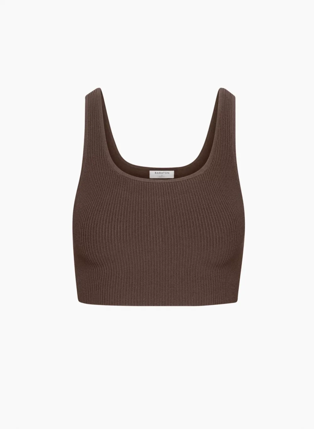 sculpt knit squareneck cropped tank