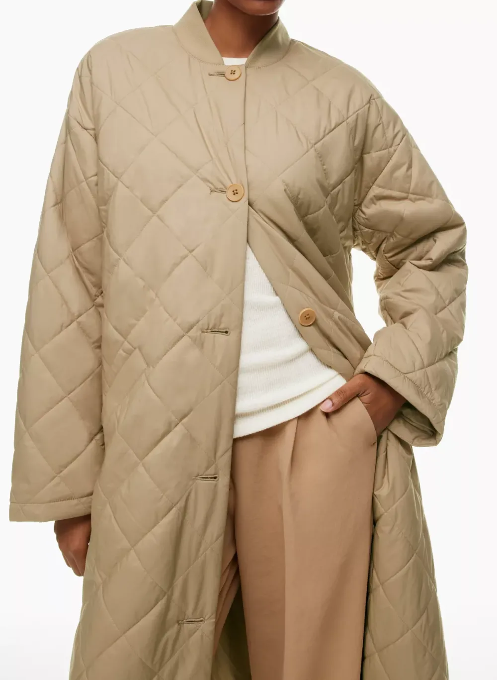 pavant quilted long jacket
