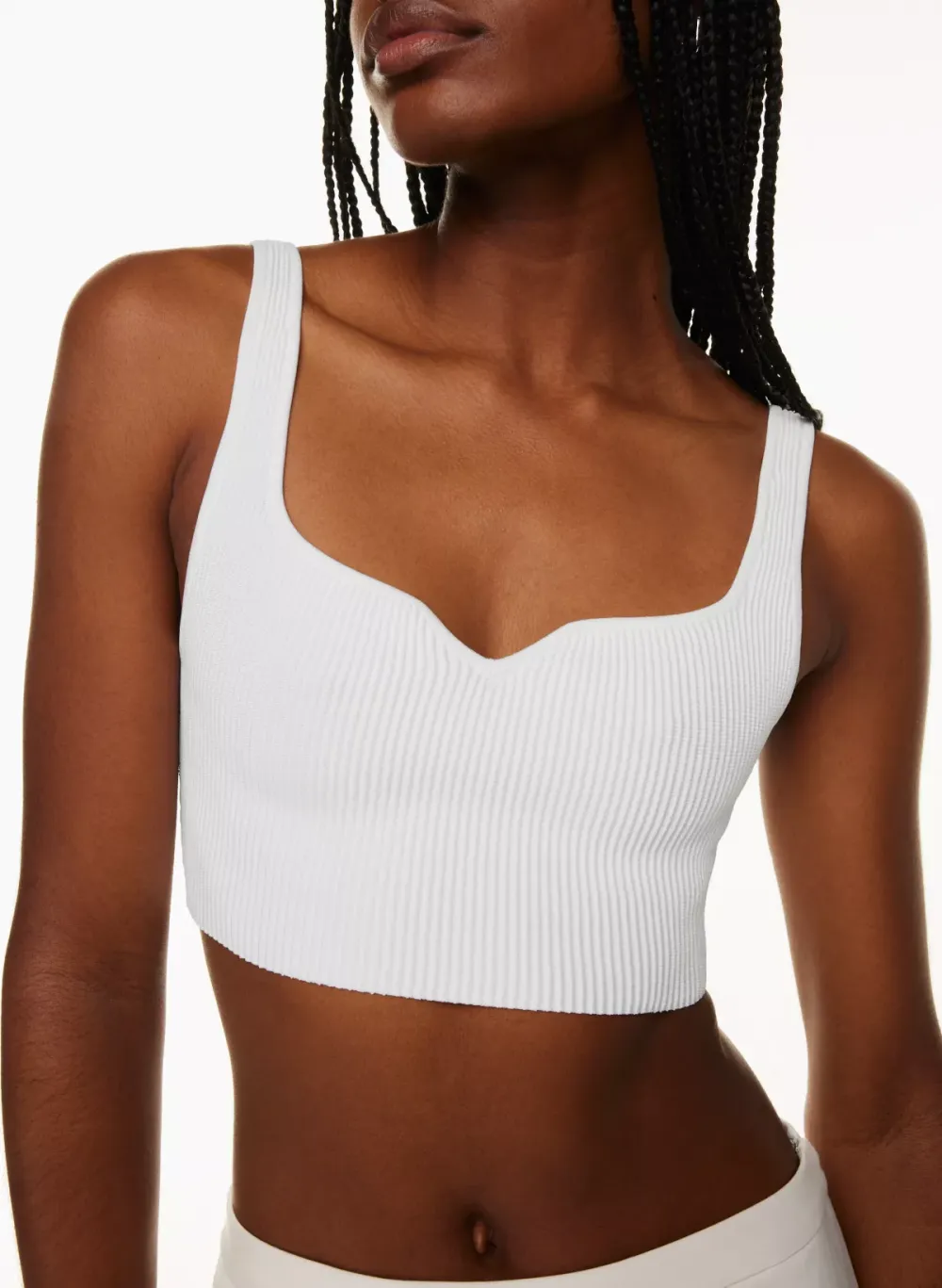 sculpt knit notch tank