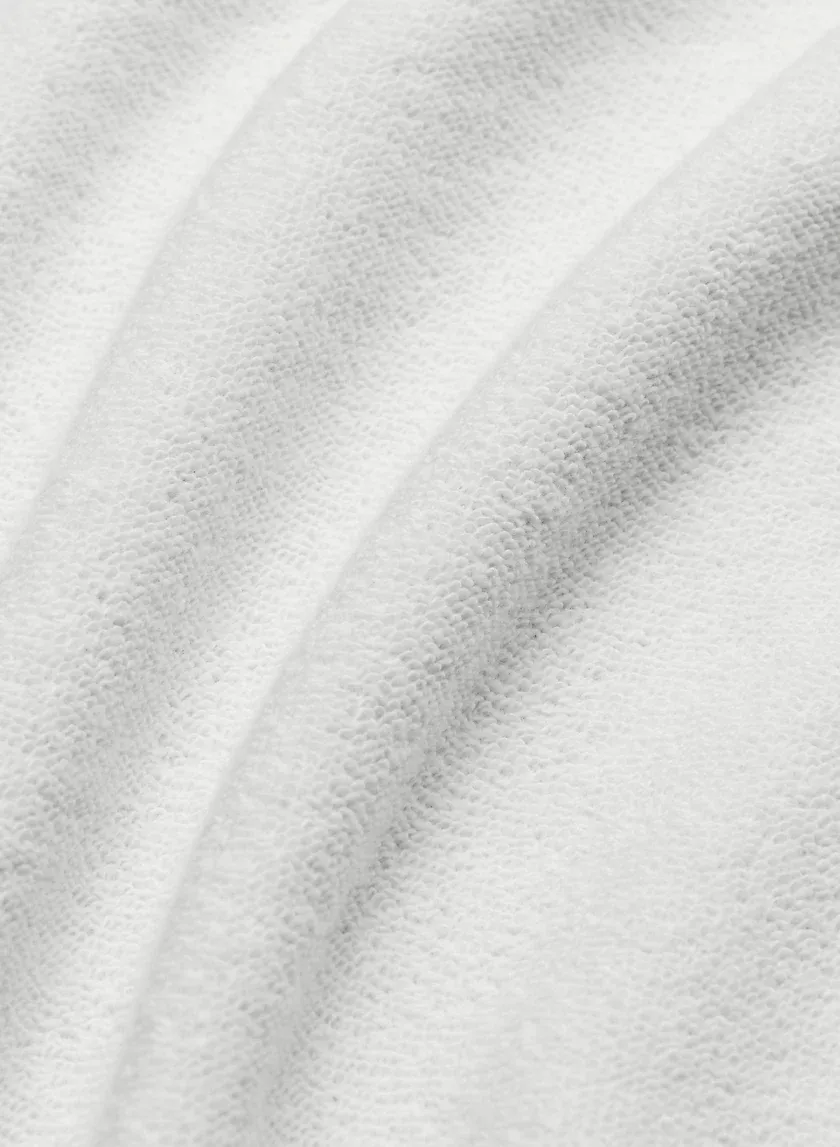 terry fleece boyfriend crew sweatshirt