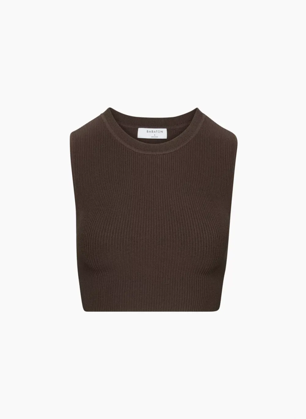 sculpt knit muscle cropped tank