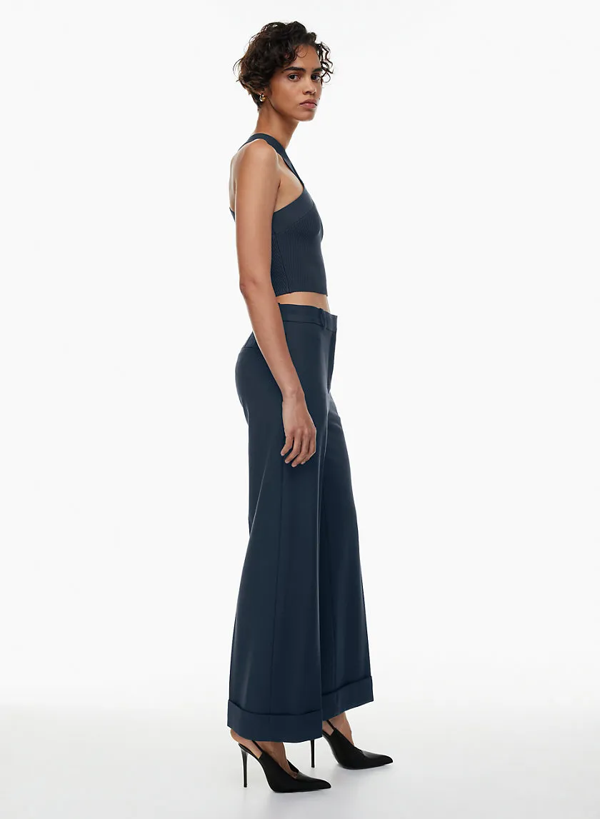 sculpt knit criss cross cropped tank