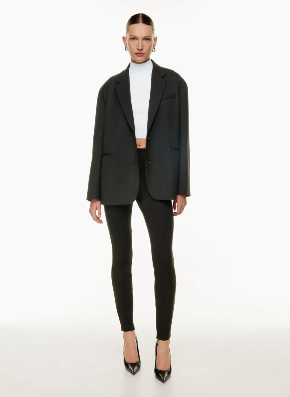 sculpt knit mockneck tank