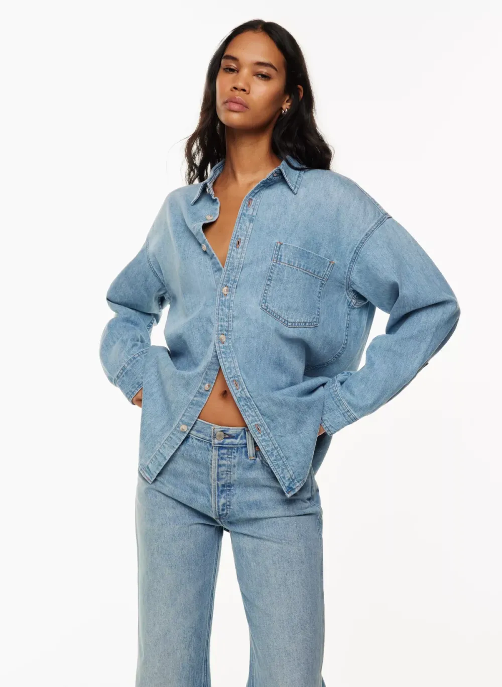 the '80s comfy denim shirt