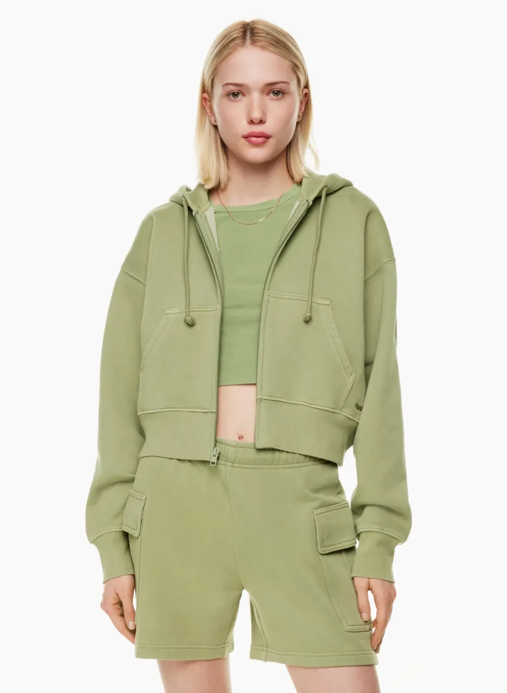 cozy fleece boyfriend boxy zip hoodie