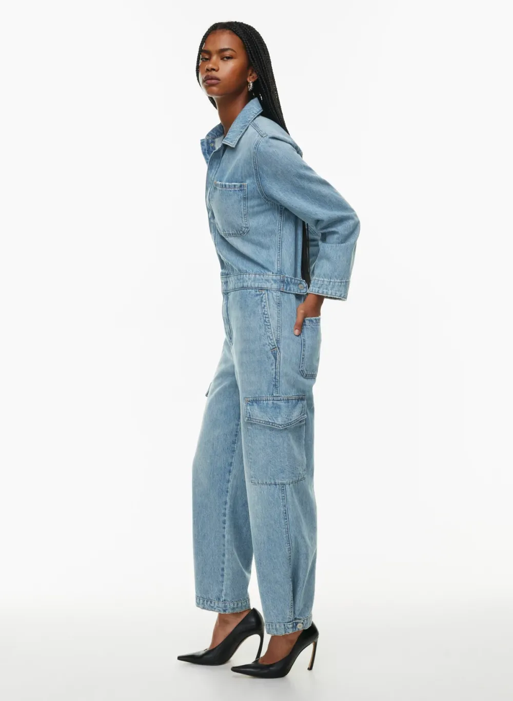 the '90s denim jumpsuit
