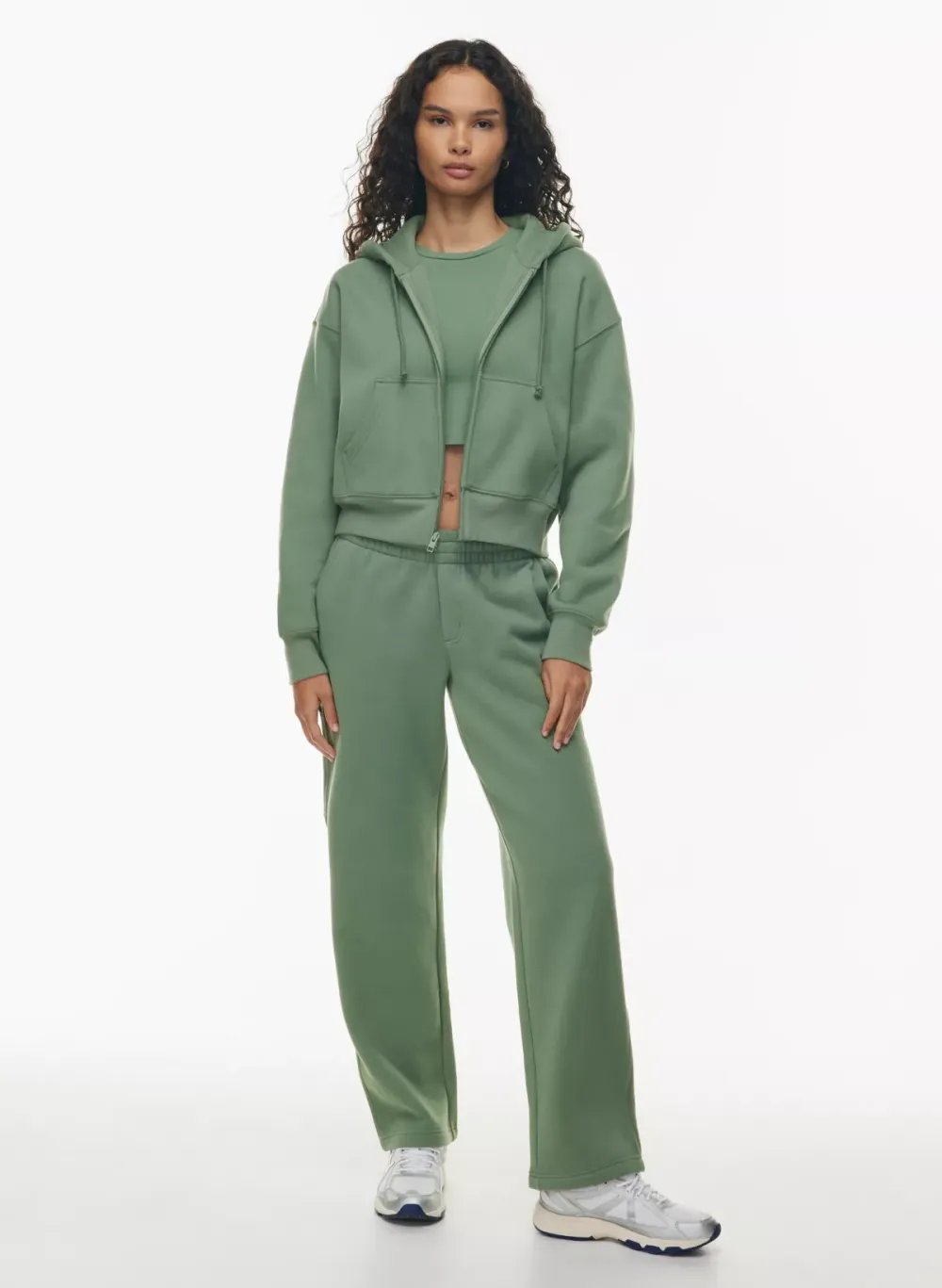 cozy fleece boyfriend boxy zip hoodie