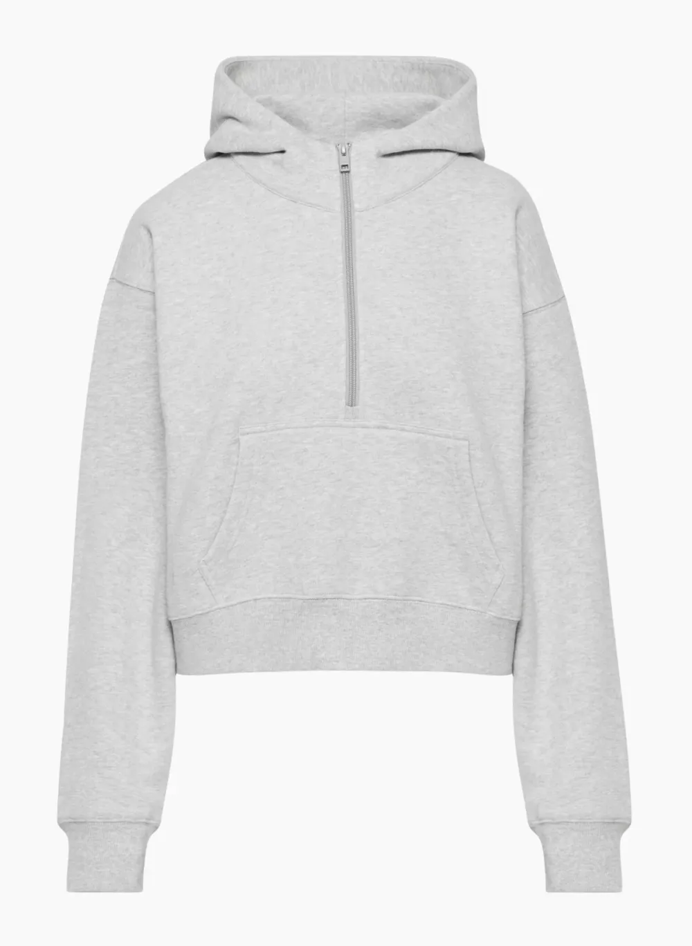 cozy fleece boyfriend boxy 1⁄2 zip hoodie