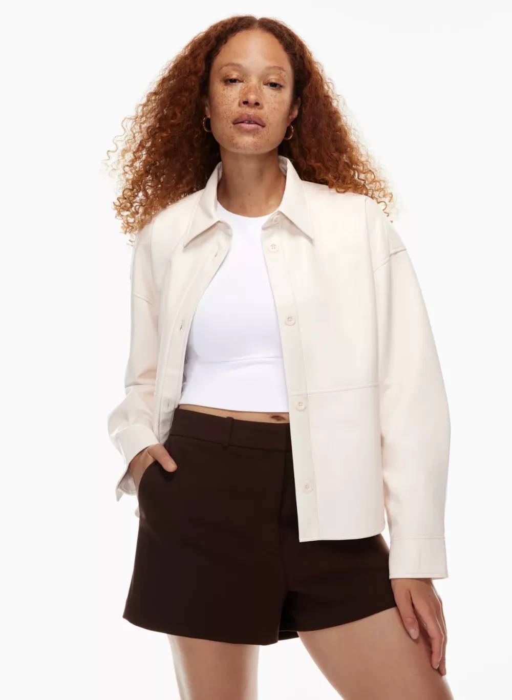 pelli hip shirt jacket