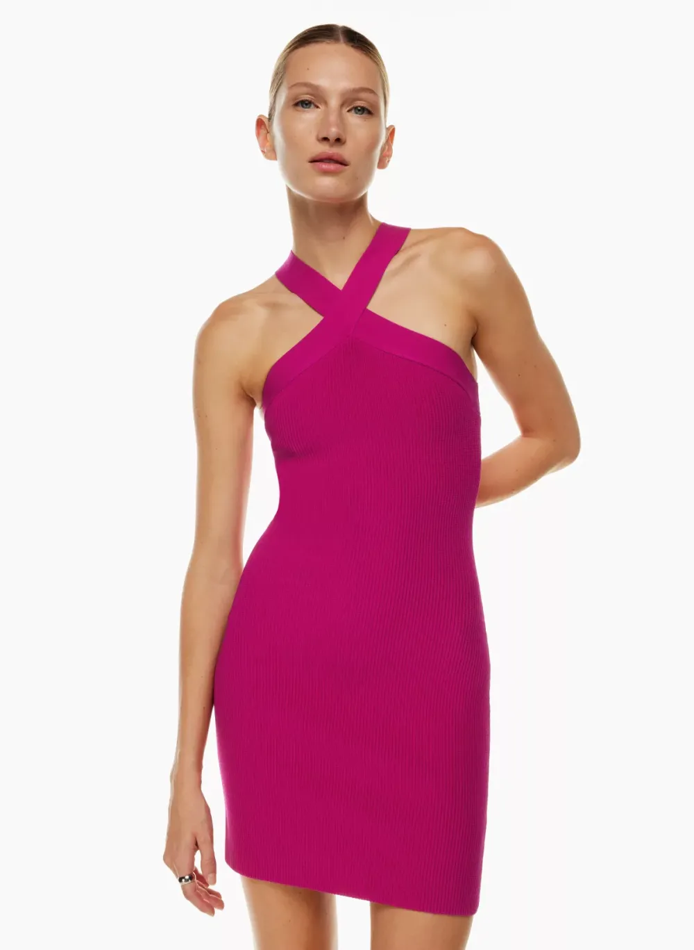 sculpt knit criss cross dress