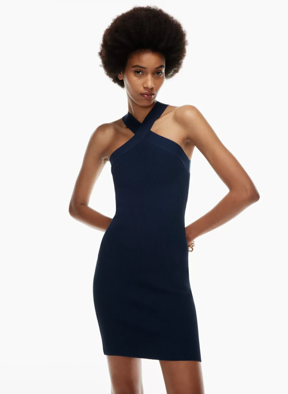 sculpt knit criss cross dress