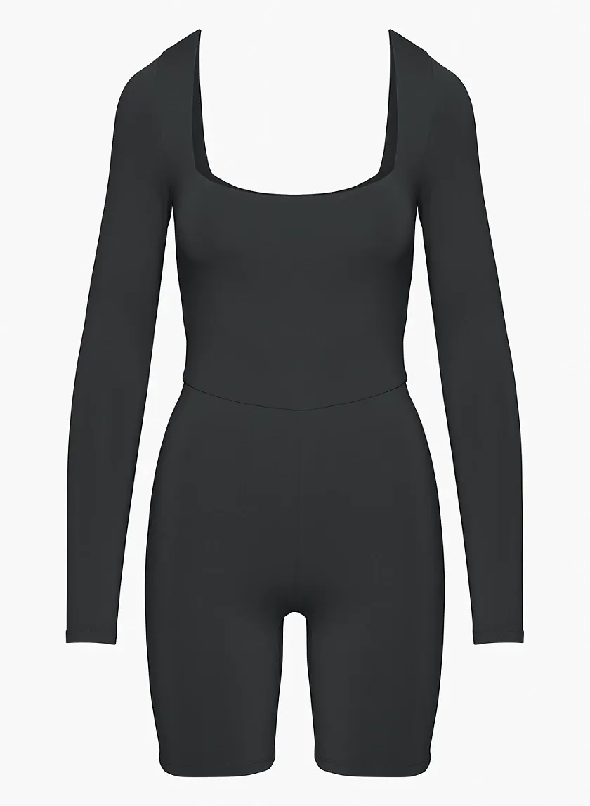contour squareneck longsleeve romper