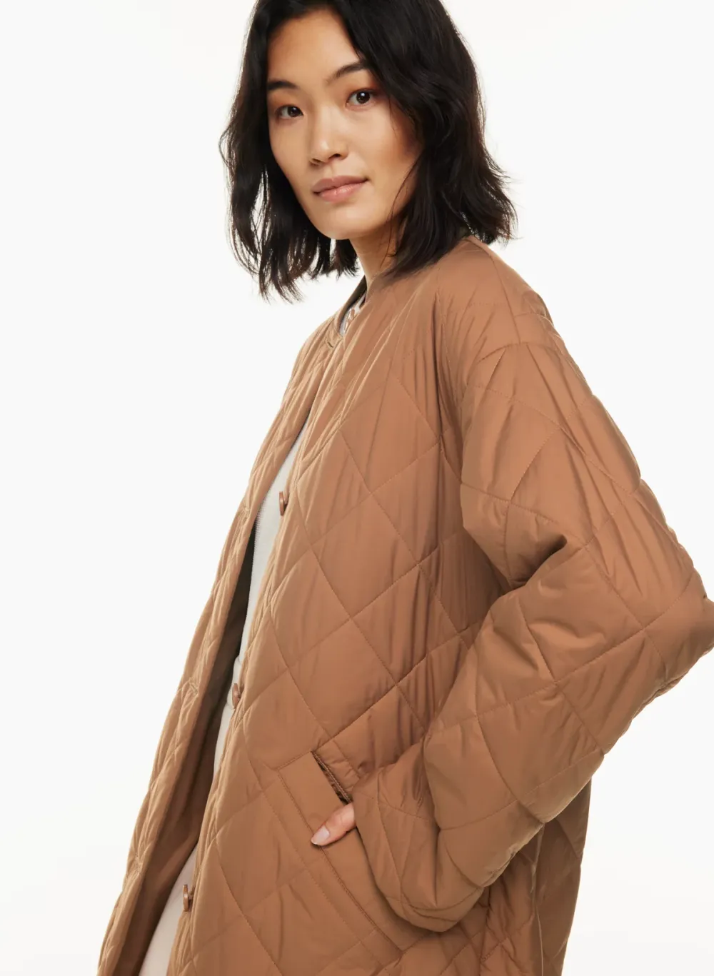 pavant quilted long jacket